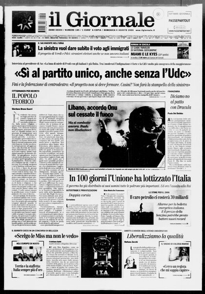 Il giornale : quotidiano del mattino